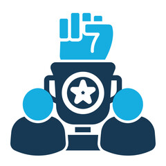 Teamwork Icon - Duo Tone Style - Business Value Themes