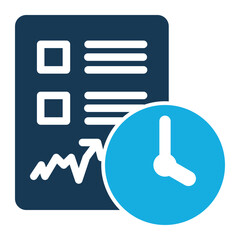 Stock Market Icon - Duo Tone Style - Business Value Themes