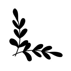 floral branch corners borders