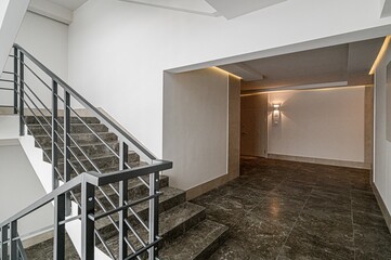 interior apartment room stairs, steps staircase inside house