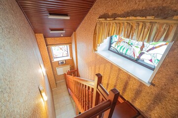 interior apartment room stairs, steps staircase inside house