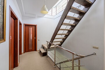 interior apartment room stairs, steps staircase inside house