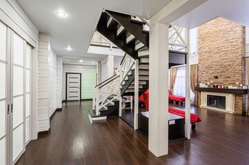 interior apartment room stairs, steps staircase inside house