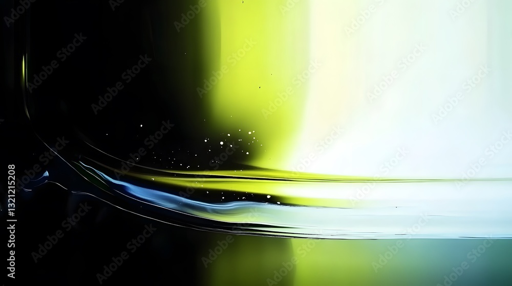 Poster an abstract image features flowing colors with a blurry background
