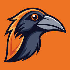 Obraz premium Ravana Head Mascot Logo Fierce Vector Design