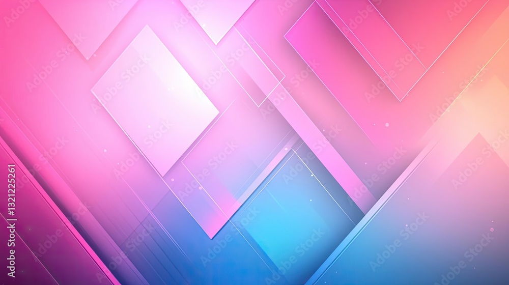 Poster geometric pattern design abstract background idea. vibrant geometric abstract background with pink a