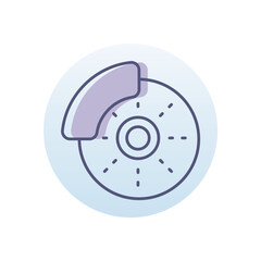 Disk Brake Vector icon