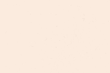 Beige pink grain paper texture. Rice paper. Craft recycle material. Neutral tone background with noise and speckles. Pale egg shell backdrop. Natural creamy canvas. Vector illustration.