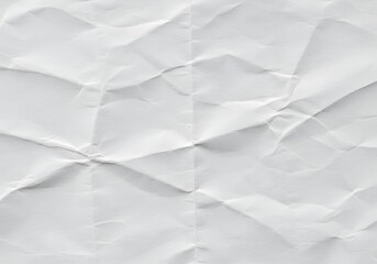 Obraz premium The texture of white paper is crumpled. Background for various purposes.