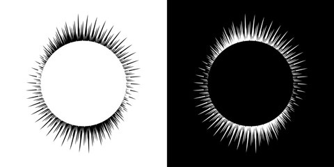 Fototapeta premium Dynamic abstract spiral sound wave rhythm lines. Circular spiral sound wave rhythm of lines. Circular futuristic abstract lines, black and white background. 