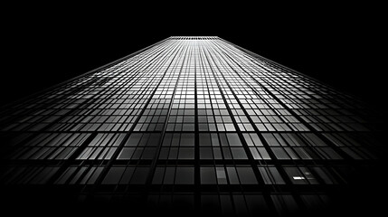 Skyscraper night cityscape architecture