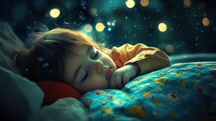 Peaceful Baby Sleeping in Soft Light