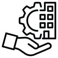 Corporate Governance icon line vector illustration