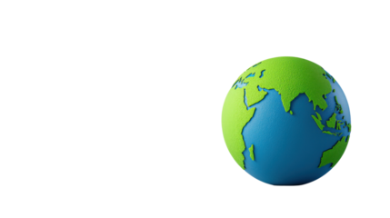 Detailed 3D digital of the planet Earth globe showing the international continents oceans and geographical features  This striking image can be used in a variety of contexts such as business