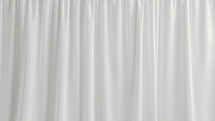 Fototapeta premium White Elegant Curtain with Soft Folds – Minimalist Fabric Background 