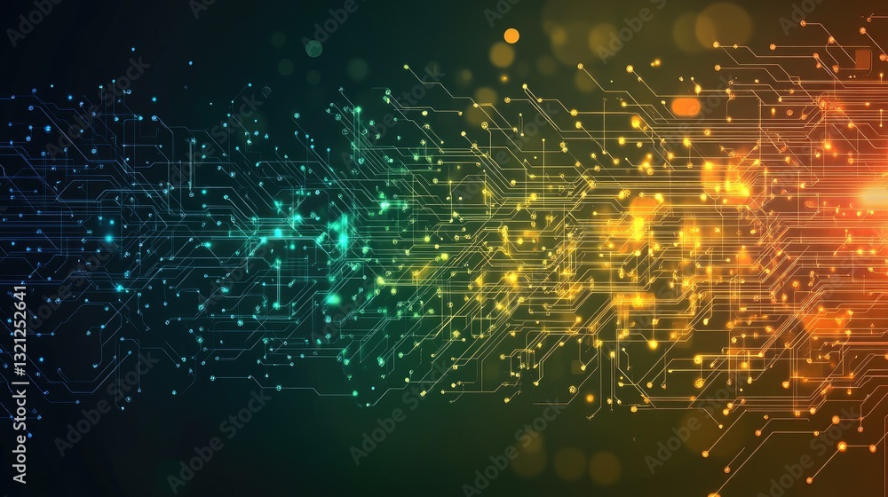 Poster circuit board technology abstract background image
