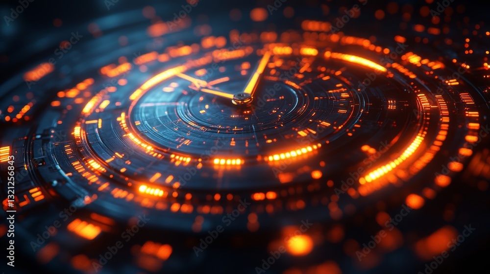 Poster Detailed representation of quantum computing concepts showcases the intricate relationship between qubits, superposition, and entanglement.