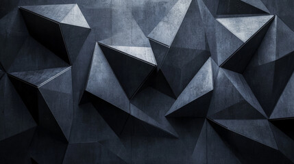 Fototapeta premium A modern abstract background featuring a close-up of black geometric shapes