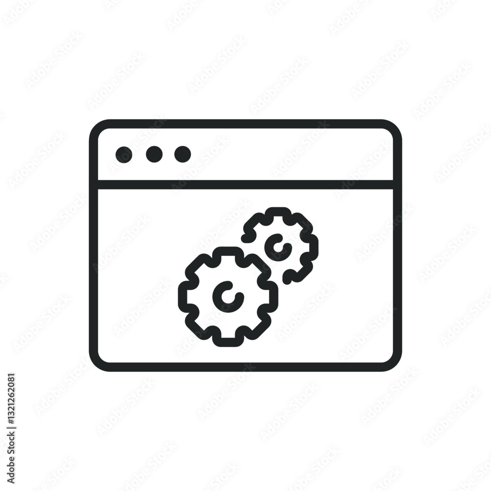 Poster app setup thin line icons. editable stroke and perfect pixel on transparent