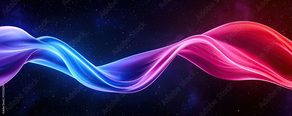Poster 3d abstract art background concept. colorful abstract wave design representing fluid motion and dyna