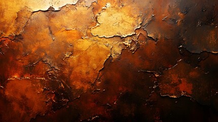 Rusted wall with red background and textured finish providing copy space for industrial and artistic projects