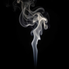 Elegant wisps of smoke, ethereal white trails dancing in air, creating a mystical ambiance, ideal for artistic backgrounds.