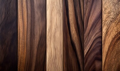 a close-up of different wood textures.