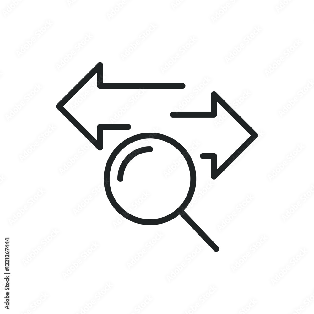 Poster data traffic thin line icons. editable stroke and perfect pixel on transparent