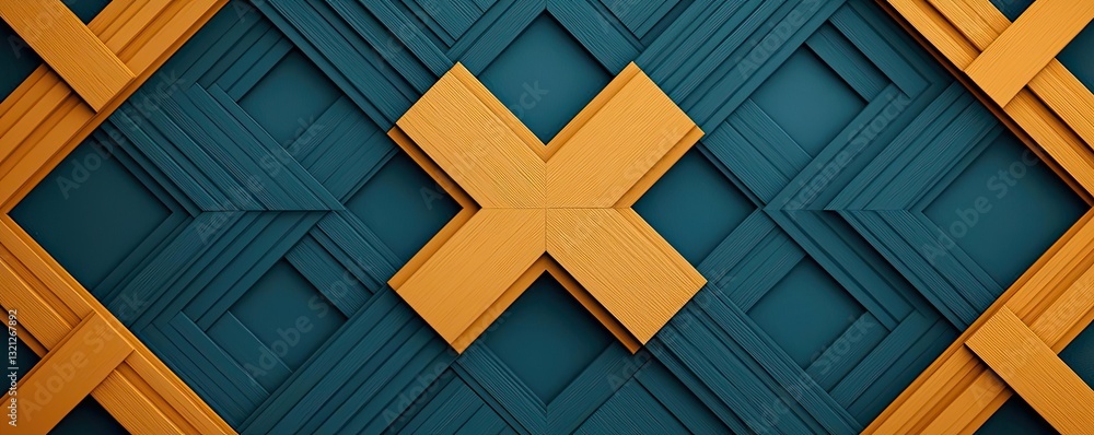 Poster geometric pattern design abstract background idea. abstract geometric design with teal and orange co