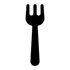 Fork icon. Tableware vector icon