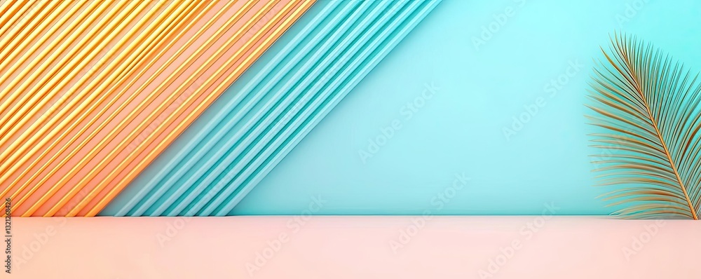 Poster geometric shapes illustration abstract background concept. colorful abstract background with vibrant