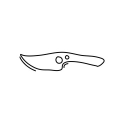 Chef knife silhouette
