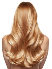 Fototapeta premium Woman with long, wavy blonde hair