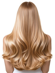 Fototapeta premium Woman with long, wavy blonde hair