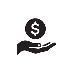 Donate icon vector design.