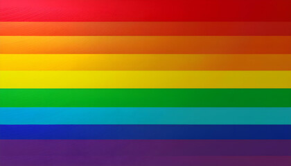 A Vibrant Rainbow Flag Representing Lgbtq Pride And Unity, Showcasing Bold Saturated Colors In A Horizontal Stripe Pattern