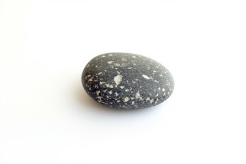 Textured rock on solid white background. Artificial Intelligence image