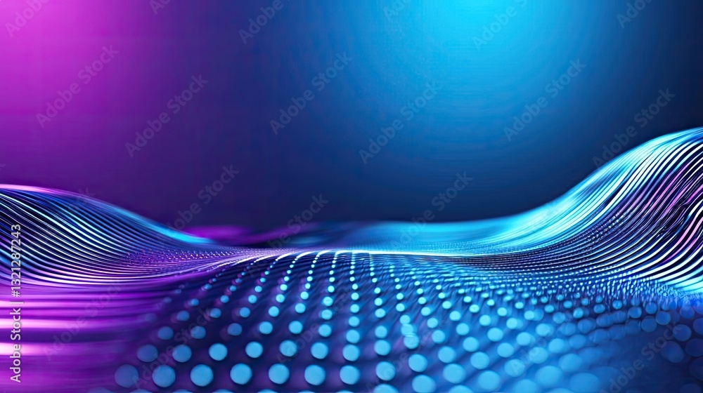 Poster 3d abstract art background concept. abstract digital waves with vibrant colors for modern background