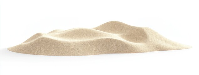 Desert dunes of beige sand