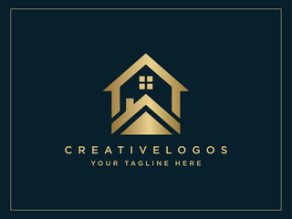 Home logo vector, home logo design, home logo png, luxury golden home logo, home logo template, house logo
