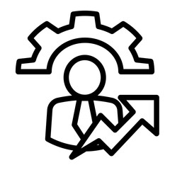 Excellence Icon - Outline Style - Business Value Themes