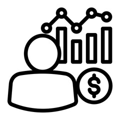 Growth Mindset Icon - Outline Style - Business Value Themes