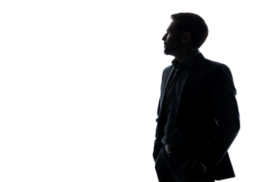 Silhouette of a Businessman