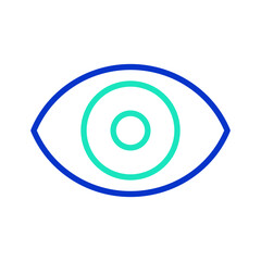 View outline dual color icon