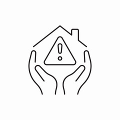 hand house icon vector sign