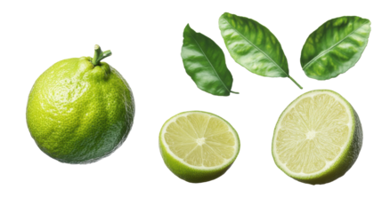 bergamot isolated on white background