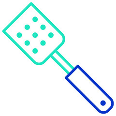 spatula outline dual color icon