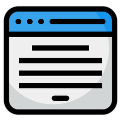 Website Contact Icon For Design Element