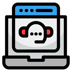 Call Center Icon For Design Element