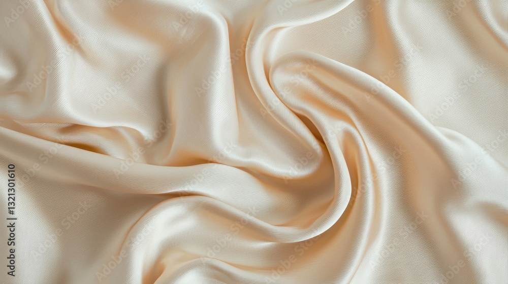 Poster close-up of a fabric with a smooth and elegant texture. the fabric appears to be made of a silky or 